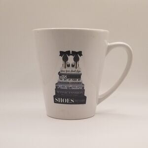 Amanda Greenwood - Fashion Book Stack Tall Tea Mug